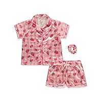 Girls' 3-Piece Coat Style Pajamas Set