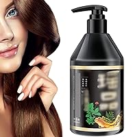 Smooth And Oil Control Anti Hair Loss Shampoo, Korean Anti-Hair Loss And Hair Strengthening Shampoo, Hair Loss Prevention Plant Essence Hair Care, Ginger Anti Stripping Shampoo (Black bottle)