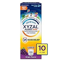 Xyzal Children's Oral Solution 24-Hour Allergy Relief for Kids, Grape, 10 Fl. oz. (Alcohol-Free, Sugar-Free & Dye-Free) Xyzal Children's Oral Solution 24-Hour Allergy Relief for Kids, Grape, 10 Fl. oz. (Alcohol-Free, Sugar-Free & Dye-Free)