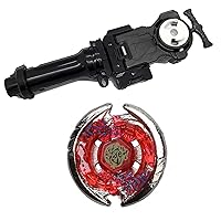 Gaming Spinning Top Toys - Bey Battling Metal Fusion Masters Fight BB74 Thermal Lacerta WA130HF with Power String Launcher LR Left/Right Spin & Grip (BB-74)