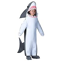 Great White Shark Costume Kids Shark Jumpsuit with Shark Face Hood