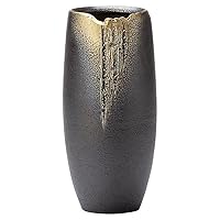 Marui Pottery MR-1-2568 Hechimon Vase, Flower Base, Large, Vertical, Brown, Manju Buddhist Altar, Ceramic, 11.4 inches (29 cm)