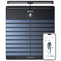 WITHINGS Body Scan - Smart Scale with Segmental Body Composition Analysis, Weighing Scales Body Weight & Vascular Age, Visceral Fat, Heart Rate, iOS/Android