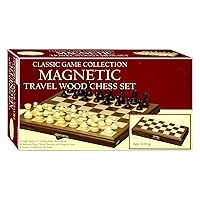 Co. Travel Magnetic Walnut Chess Set