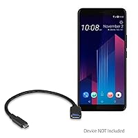 BoxWave Cable Compatible with HTC U11 Eyes - USB Expansion Adapter, Add USB Connected Hardware to Your Phone