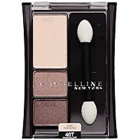 Maybelline New York Expert Wear Eyeshadow Trios, 40t Chocolate Mousse Chic Naturals, 0.13 Ounce