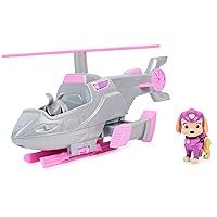 Paw Patrol, Skye’s Deluxe Movie Transforming Toy Car with Collectible Action Figure, Kids Toys for Ages 3 and up