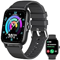 Smart Watches for Men with Bluetooth Call(Answer/Dial Calls) 1.69 Inches Fitness Tracker Watch with Heart Rate Monitor Step Counter Sports Smartwatch for iPhone Android Phones