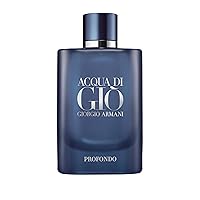Acqua Di Gio Profondo for Men Eau de Parfum Spray, Multi-color, 4.2 Fl Oz