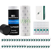 40Pcs Tatttoo Cartridge Needles - Tattoo Aftercare Bandag 18ft x 6in Second Skin Tattoo Cover
