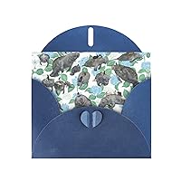 NEZIH Rabbits Manatees Print Note Cards Thank You Cards All Occasion Cards Christmas Birthday Graduation Anniversaries