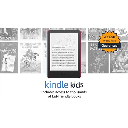 Kindle Kids (2022 release) – Includes access to thousands of books, a cover, and a 2-year worry-free guarantee - Unicorn Valley
