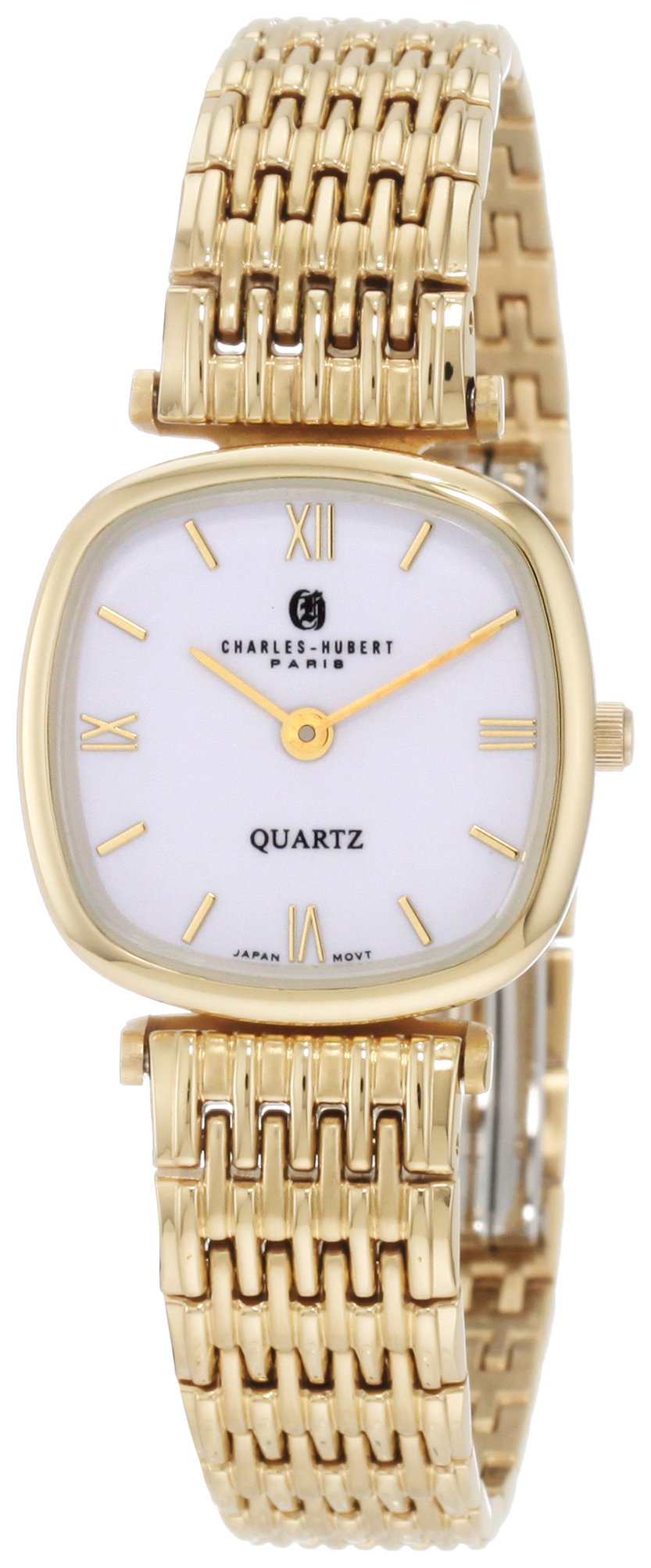 Charles-Hubert, Paris Women's 6796 Premium Collection Gold-Plated Stainless Steel Watch