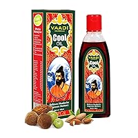 Blend of Brahmi Triphala and Almond Herbal Oil Hair Treatment Keeps the Hair Cool(helps in Growth) Prevents Premature Hair Fall - ALL Natural - 6.76 Ounces, Vaadi Herbals