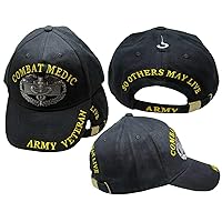 Combat Medic Army Veteran So Others May Live Black Yellow Embroidered Cap Hat