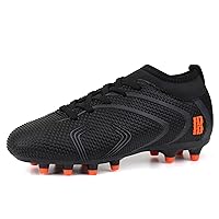 brooman Kids Firm Ground Soccer Cleats Boys Girls Outdoor Football Shoes