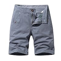 Work Shorts for Men,Men's Cargo Shorts Relaxed Fit Straight Leg Outdoor Lightweight Cotton Casual Shorts with Pocket