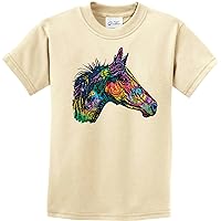 Colorful Horse Basha Side Profile Kids T-Shirt