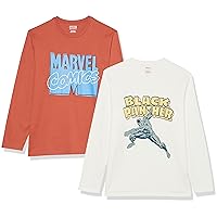 Amazon Essentials Disney | Marvel | Star Wars Men's Long-Sleeve T-Shirts, Pack of 2