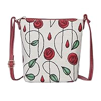 Signare Tapestry Small Crossbody Bag Sling Bag for Women with Floral Designs