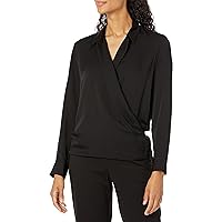 Theory Women's Ls Wrap Blouse