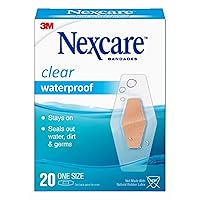 Waterproof Clear Bandages, Germproof, 20 Count Packages (Pack of 4)