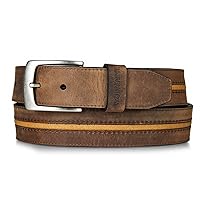 WOLVERINE Men's Rugged Boot Leather Work Belt