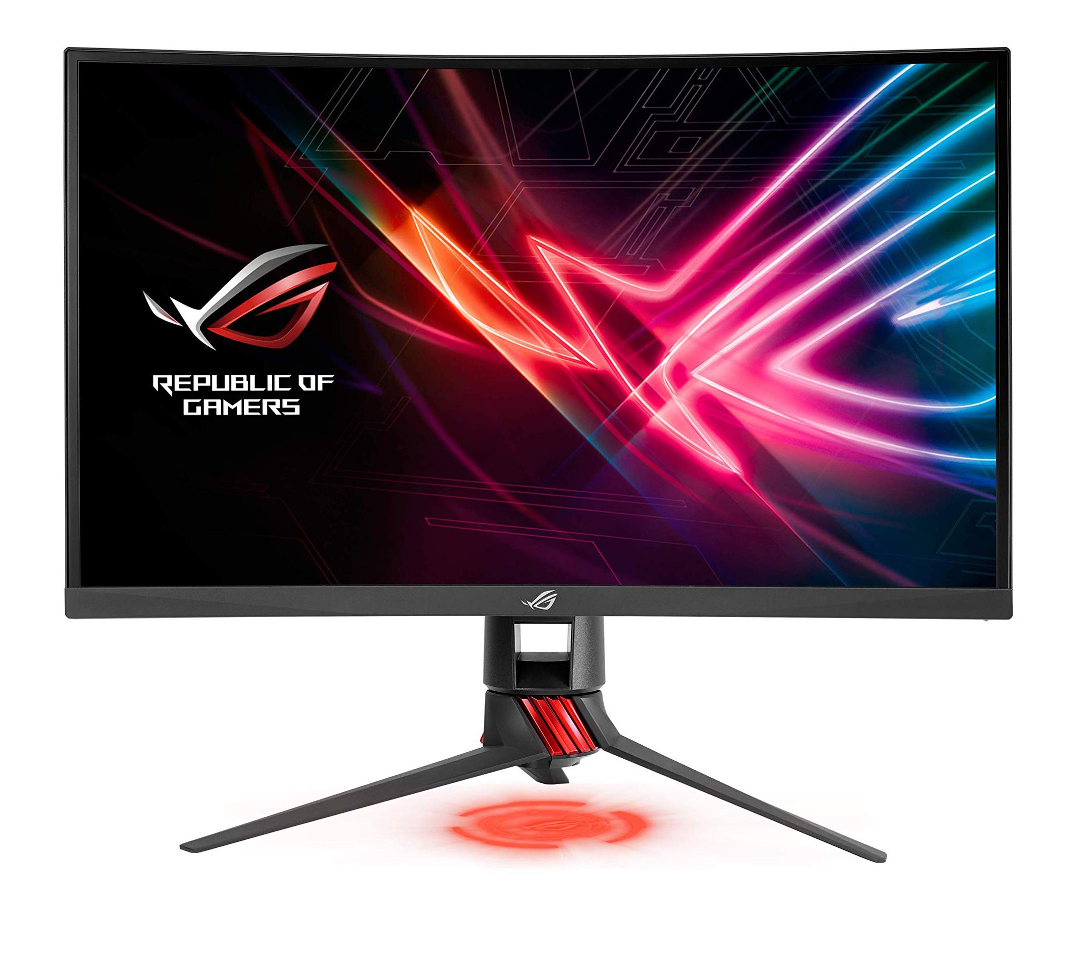 Asus ROG Strix 27” Curved Gaming Monitor Full HD 1080p 144Hz DP HDMI DVI Fully Adjustable Function w/ Industry leading 3 years warranty (XG27VQ)