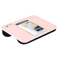 LAPGEAR Compact Lap Desk - Rose Quartz - Fits up to 15 Inch Laptops - Style No. 43104