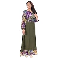Indian 100% Cotton Women Fashion Long Purple Color Dress Gown Designer Frock Solid Print Plus Size