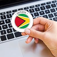 20 PCS Guyana Flag Stickers for Kids Guyana Patriotic Stickers Popular Country City Souvenir Labels Stickers for Water Bottles Laptop Computer Envelope Seals & Goodie Bags,3 Inch