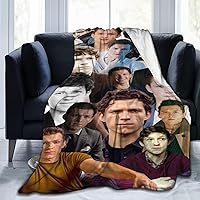 Blanket Tom Holland Throw Flannel Blankets Ultra-Soft Micro Fleece Blanket Warm Cozy Plush Gift for Room Decoration Sofa,Office Bed car Camp Couch Beach