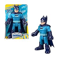 Fisher-Price Imaginext DC Super Friends Batman XL Defender Blue, 10-inch-Tall poseable Figure for Preschool Kids Ages 3 to 8 Years