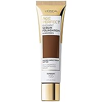 L'Oreal Paris Age Perfect Radiant Serum Foundation with SPF 50, Espresso, 1 Ounce