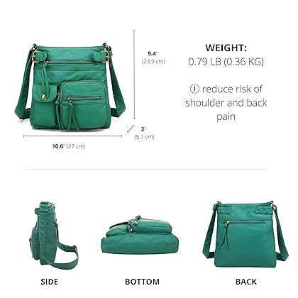 Scarleton Crossbody Bags for Women Purses and Handbags Multi Pocket Shoulder Bag Faux Leather, H1833