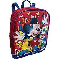 Ruz Mickey Mouse Toddle Boy 12 Inch Mini Backpack (Red-Blue)