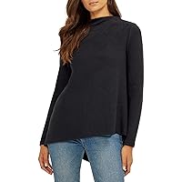 Three Dots Women's Asymetrical Long Sleeve Sweater