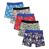 Sonic The Hedgehog Boys Sonic Knuckles Tails 3 Pack Athletic Boxer Briefs  Underwear 