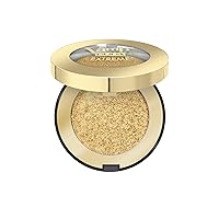 Pupa Milano Vamp! Extreme Eyeshadow 001 Extreme Gold - Creamy Powder Shadow With Intense, Metallic Finish - Create Stunning, Smokey, Shimmer Eye Looks - Blendable, High Pigment Formula - 0.088 oz