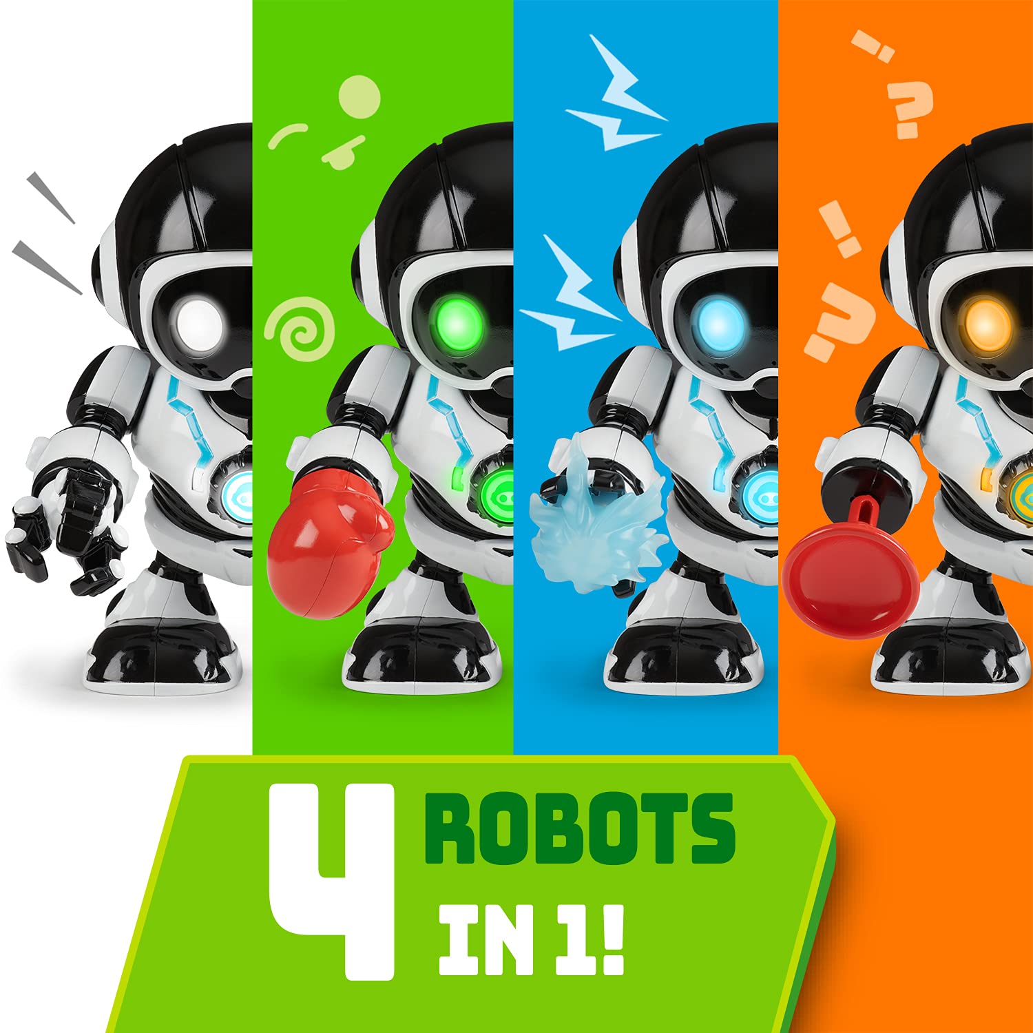 WowWee Robosapien Remix - 4 Robots in 1 - with 4 Arm Launchers