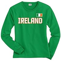 Threadrock Women's Ireland National Pride Long Sleeve T-Shirt