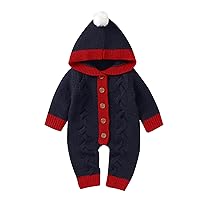 Boys Sweaters 5t Xmas Girls Romper Outfits Cotton Baby Jumpsuit Hooded Sweater Holiday Toddler Outfit Boy