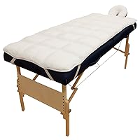 Abundance Deluxe Quilted Fleece Massage Table Pad Set. Includes Face Cradle Cover & Table Pad. Microfiber Fleece is Lint Free, Super Soft & Cushy.