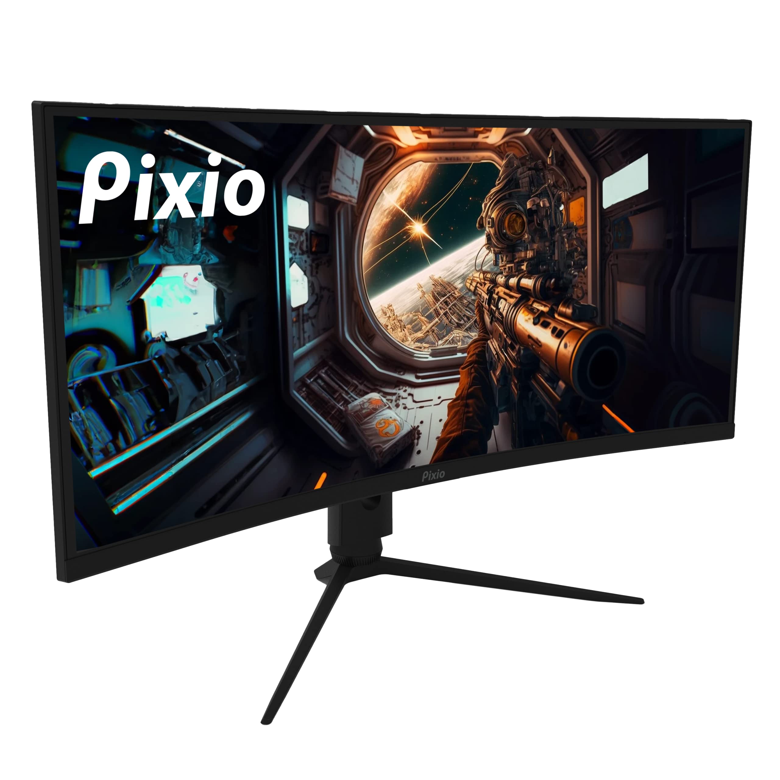 Pixio PXC348C 34 inch 144Hz UWQHD 3440 x 1440 Ultrawide USB-C Displayport 65W Charging 1440p 144Hz DCI P3 96% 34-inch 1ms MPRT Adaptive Sync HDR 34 inch Ultra Wide 1500R Curved Gaming Monitor