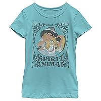 Disney Princess Spirit Animal V2 Girl's Solid Crew Tee