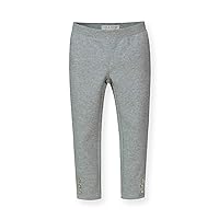 Hope & Henry Girls' Ponte Pants with Button Details