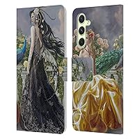 Head Case Designs Officially Licensed Nene Thomas Pretty Women with Peacock Gothic Leather Book Wallet Case Cover Compatible with Samsung Galaxy A54 5G