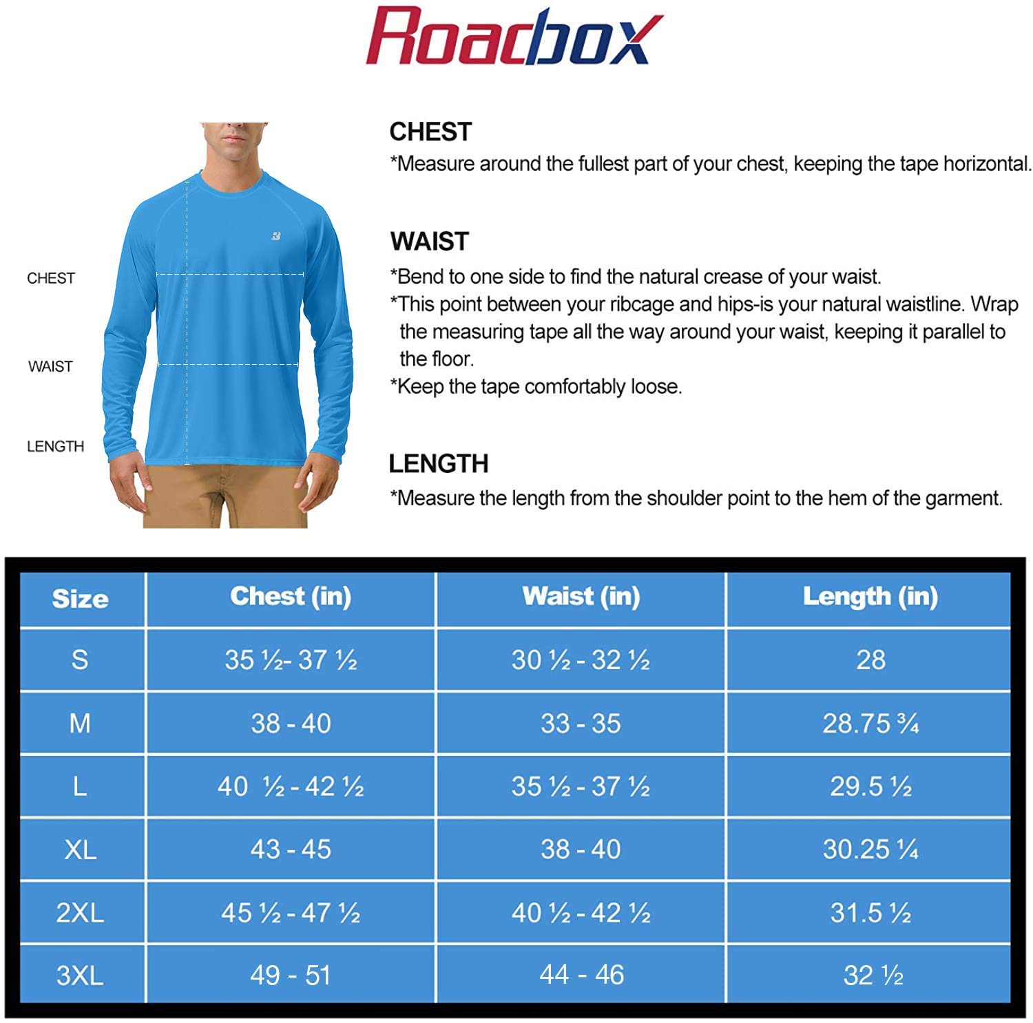 Roadbox (Size: L) Men's Sun Protection Long Sleeve Shirts & Men's 3 Pack Compression Shorts Underwear