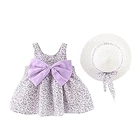 Girl Short Sleeve T Shirt Ruffled Skirt Dress Flower Design Dress Summer Princess Dress for Vacation Dresses Baby Girl