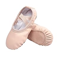 Stelle Girls Ballet Shoes Boys Toddler Soft Leather Dance Slippers for Toddler/Little Kid/Big Kid